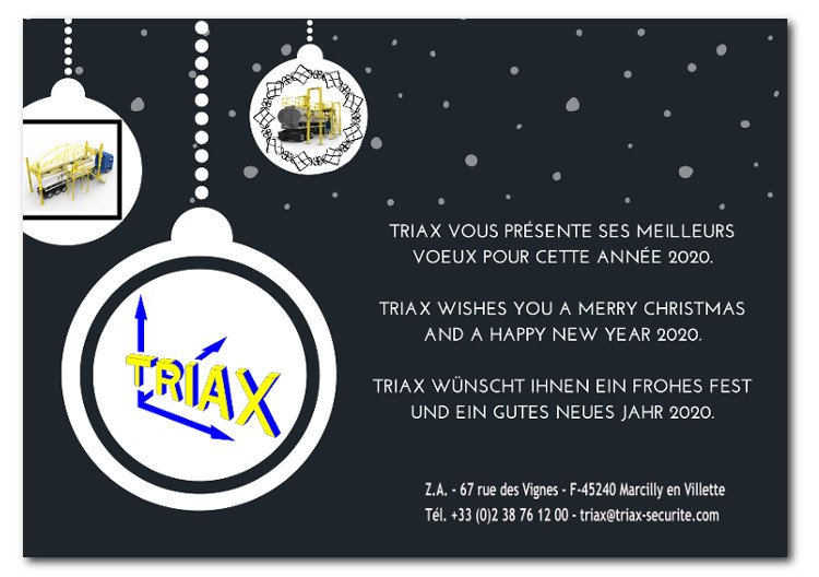 Triax wishes you a merry Christmas and happy new year 2020